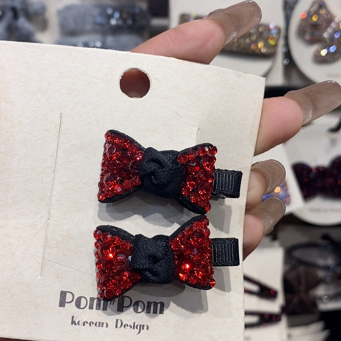 皮质铁合金迷你鸭嘴夹