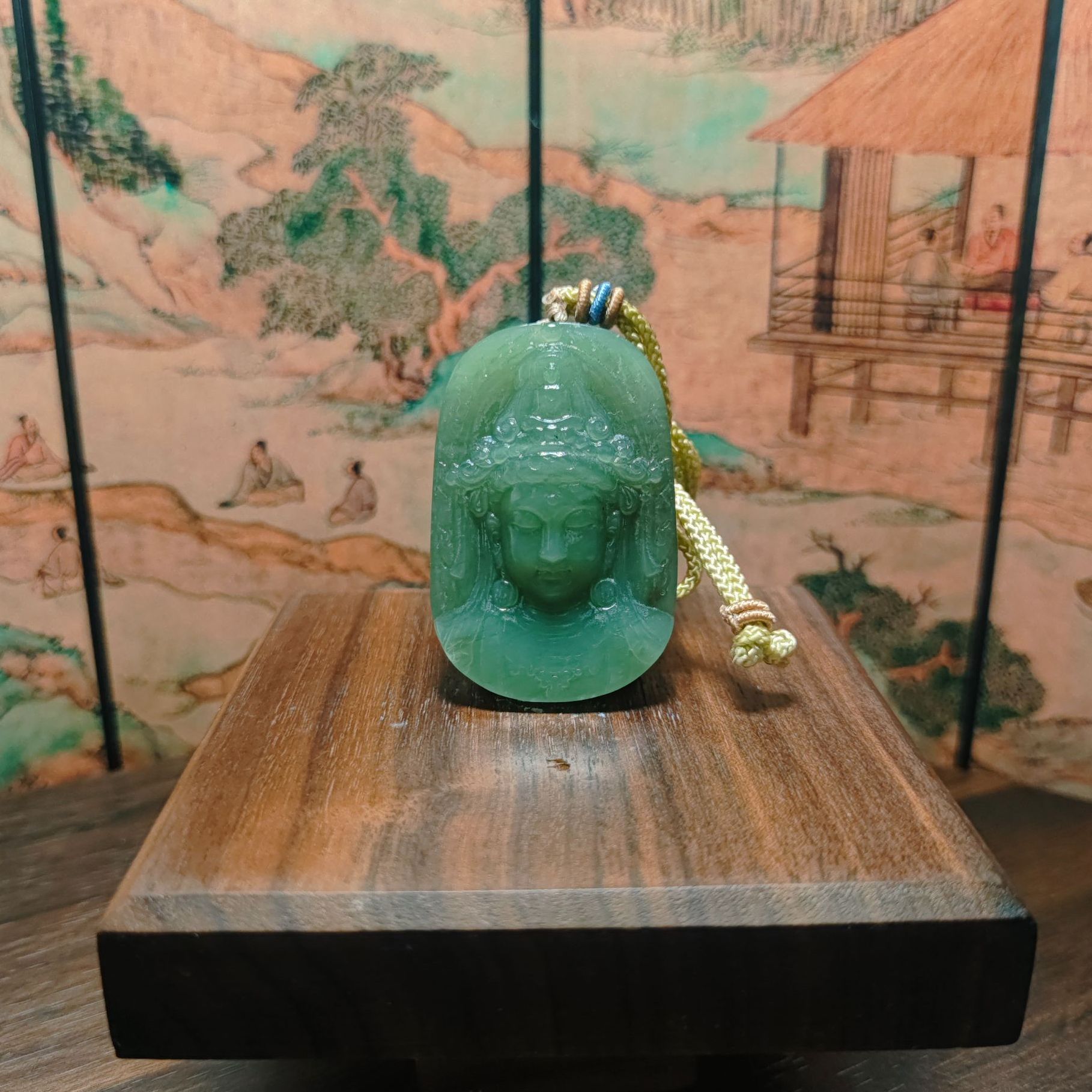 W和田玉佛首吊坠0459