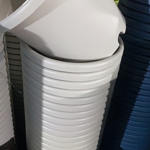 树脂四季4号灰白无托8个