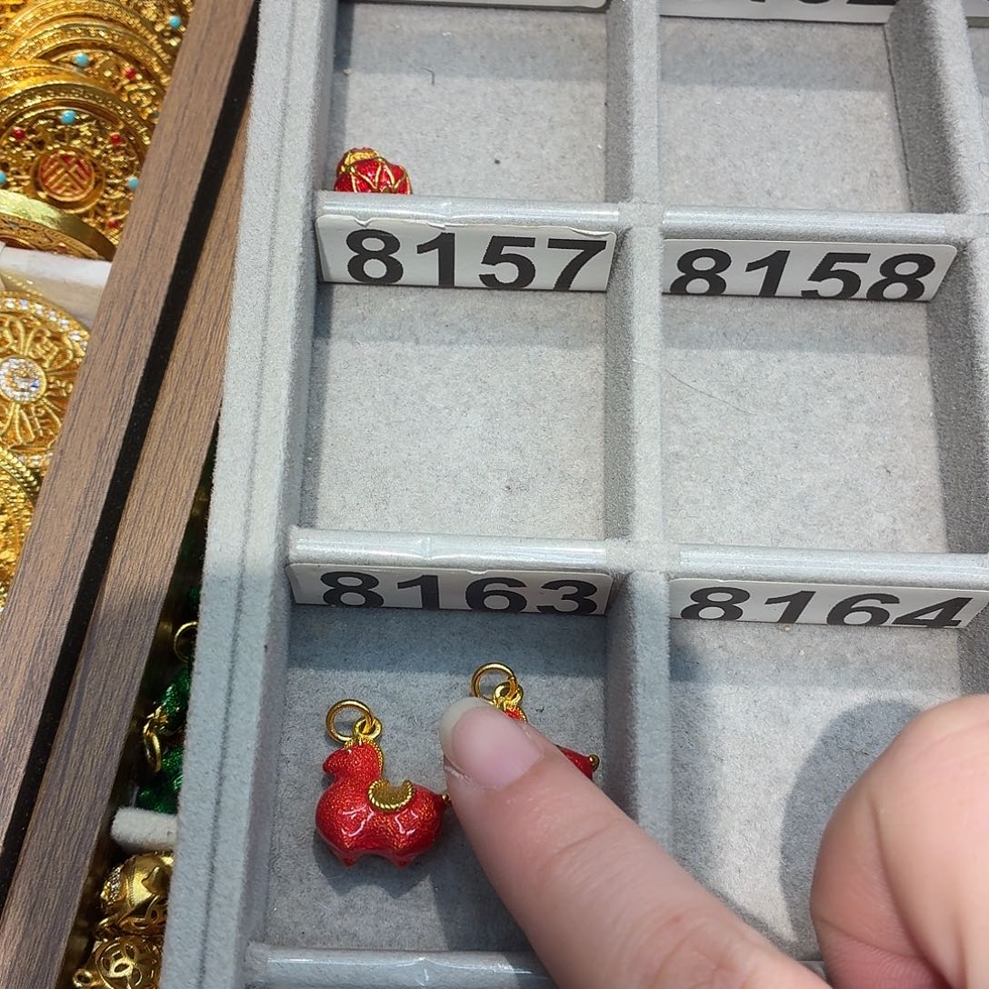 铜合金8163强保色发 2个DⅠY配件吊坠