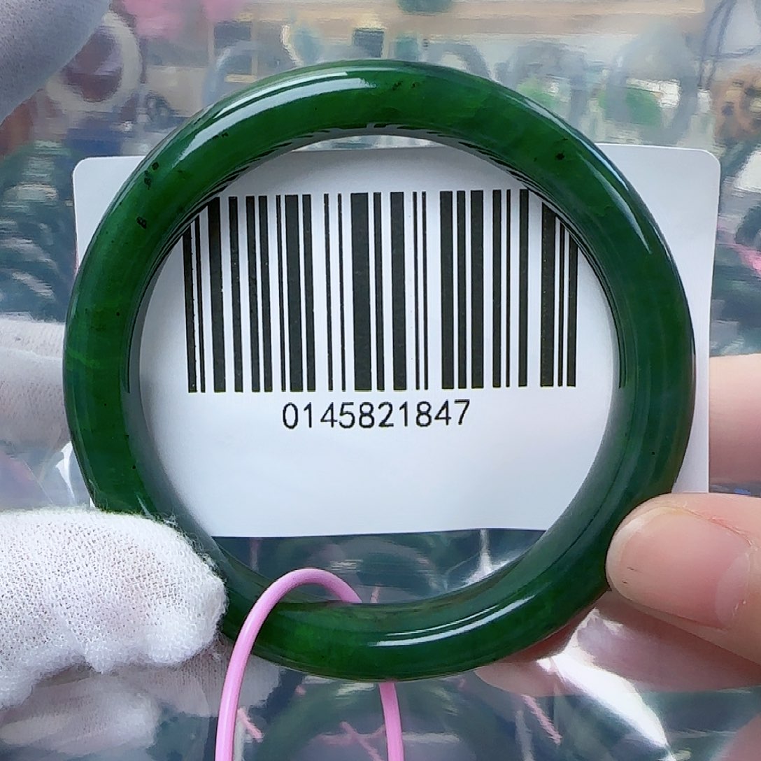 和田玉（碧玉）手镯未镶嵌58.6