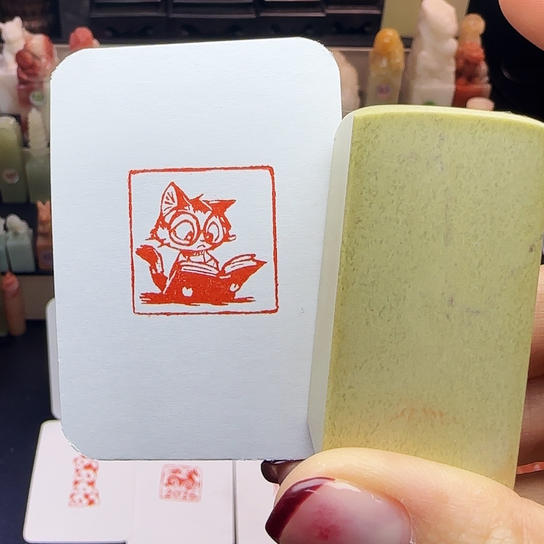 印石寿山石读书喵喵2.5