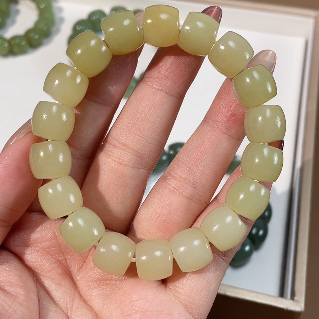 和田玉手链未镶嵌12