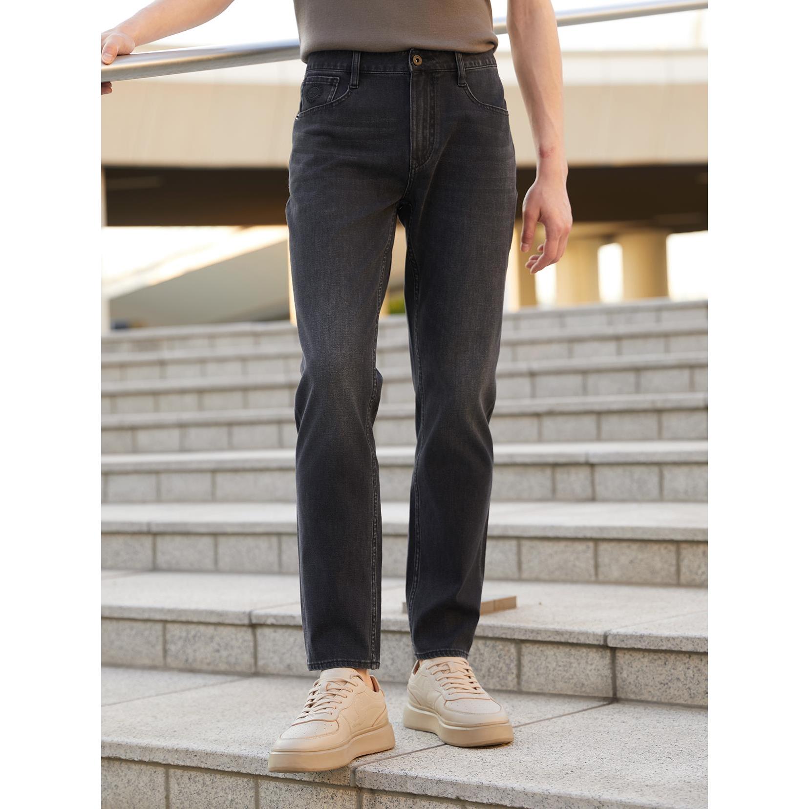 【门店同款】利郎百搭经典舒适透气四面弹牛仔裤24QNZ30101