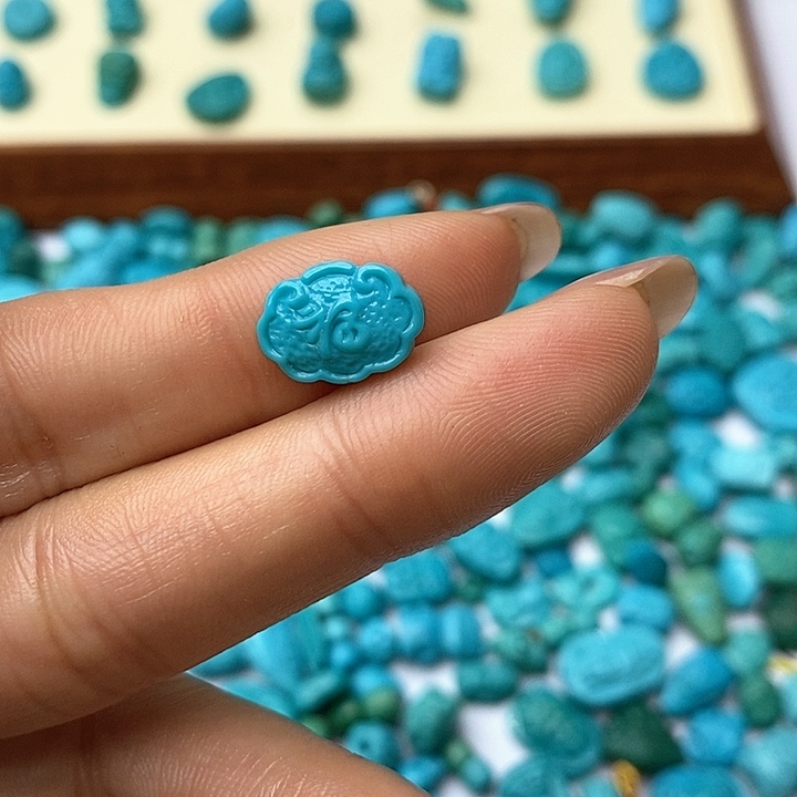 绿松石珠宝奇石未镶嵌