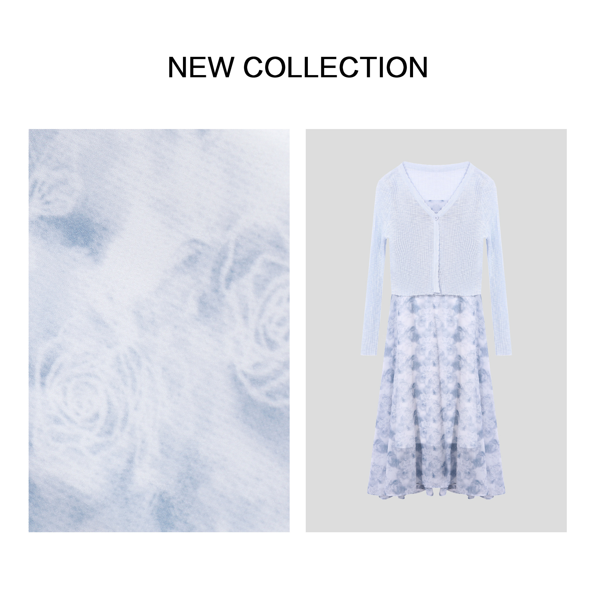 【珊珊专属】夏季百搭气质清新优雅连衣裙 L5F26101 -6101