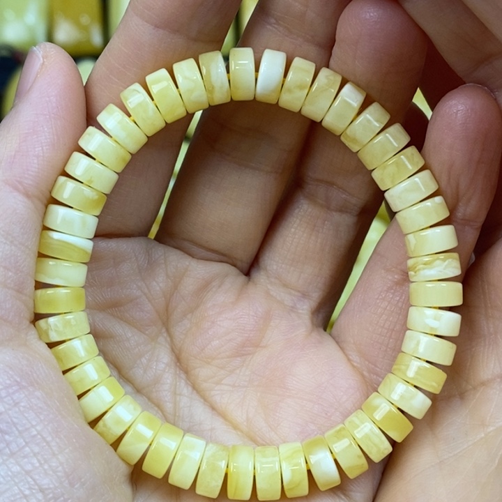 蜜蜡手链未镶嵌?****天然原矿假一赔十