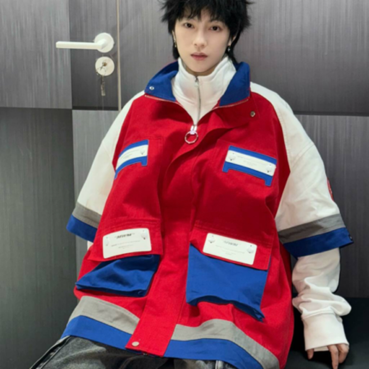 OOXOO潮汇｜JT工装短袖衬衫外套男女同款70849