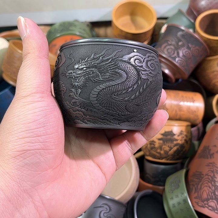 茶杯紫砂全手工紫砂主人杯