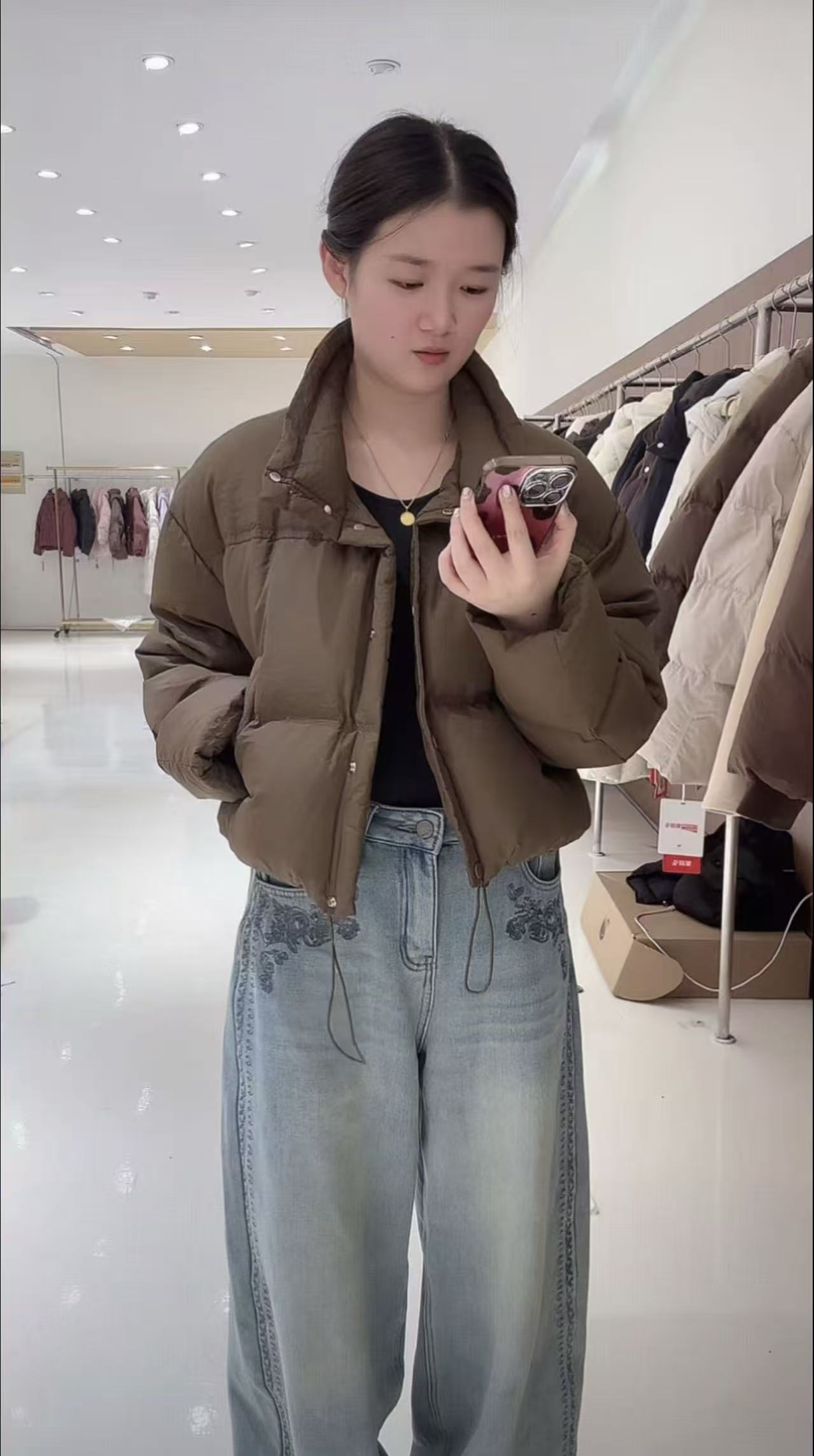 JF  2025冬季女士时尚百搭短款潮流羽绒服  JWH6643