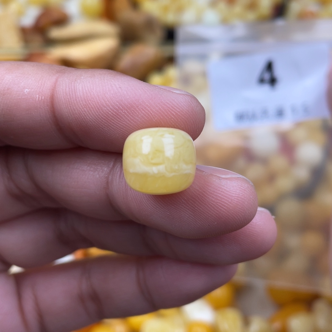 蜜蜡珠宝奇石未镶嵌12.3 浓蜡 虎皮