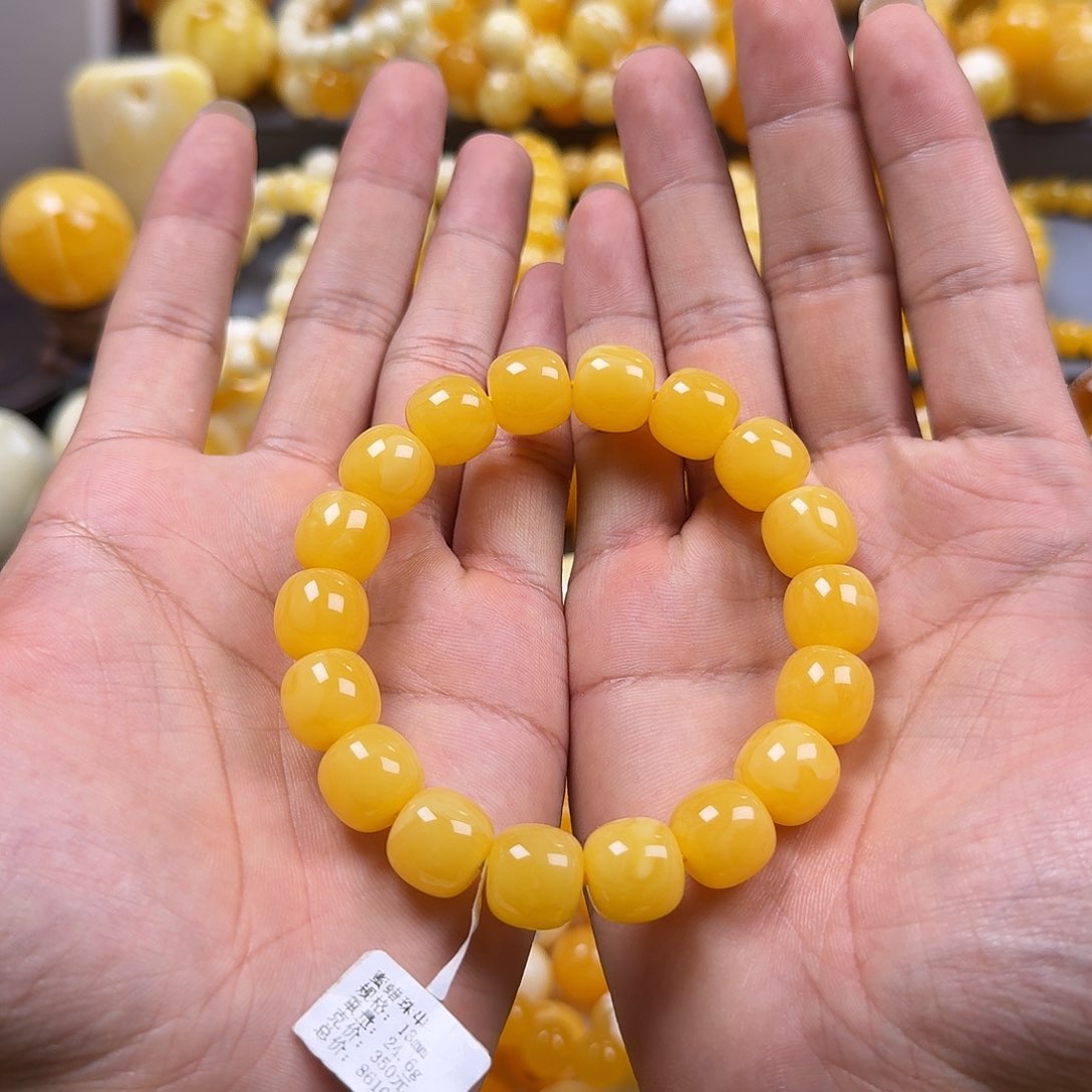 琥珀珠宝奇石未镶嵌同料老型13mm