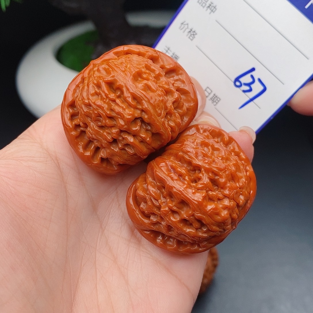 把件文玩核桃41闷白637