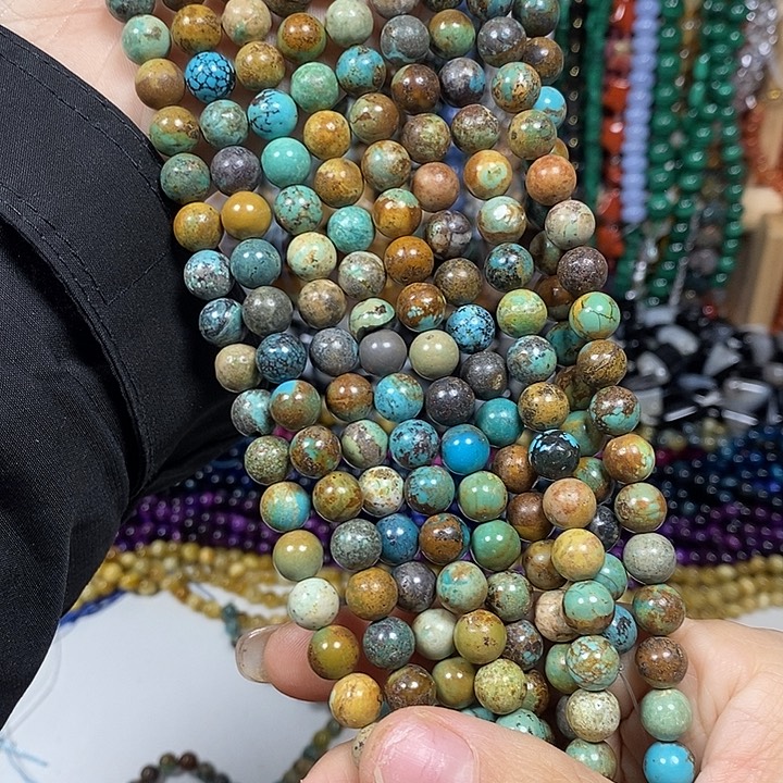 玛瑙/玉髓未镶嵌珠宝半成品天好湖小北卡8mm一条