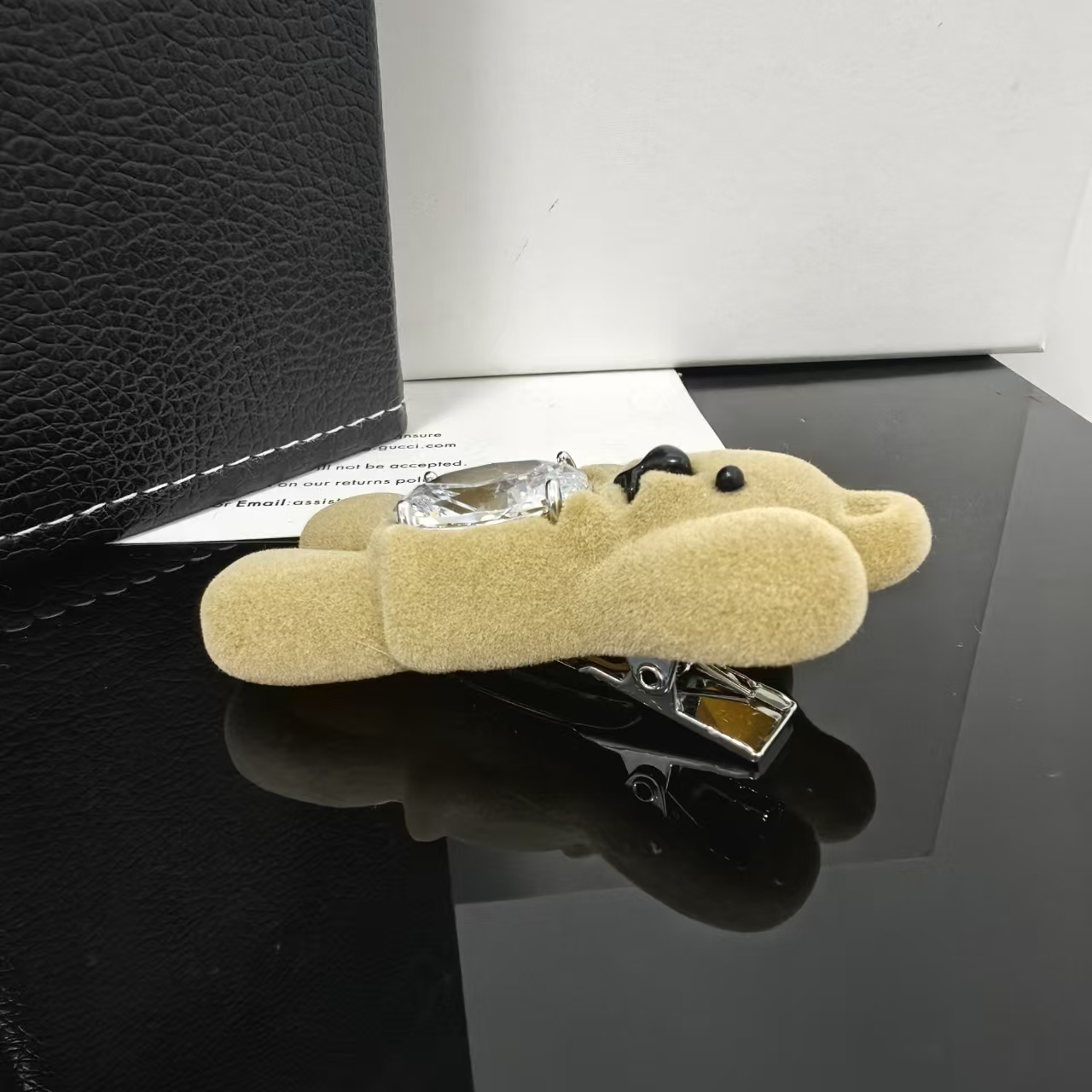 大号植绒小熊发夹