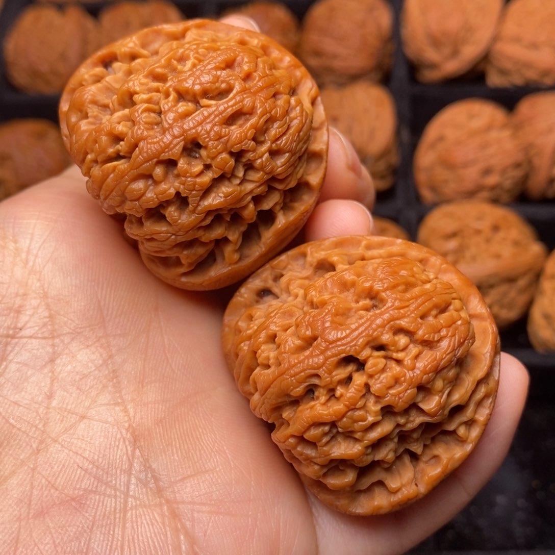 文玩核桃把件秦岭野生核桃