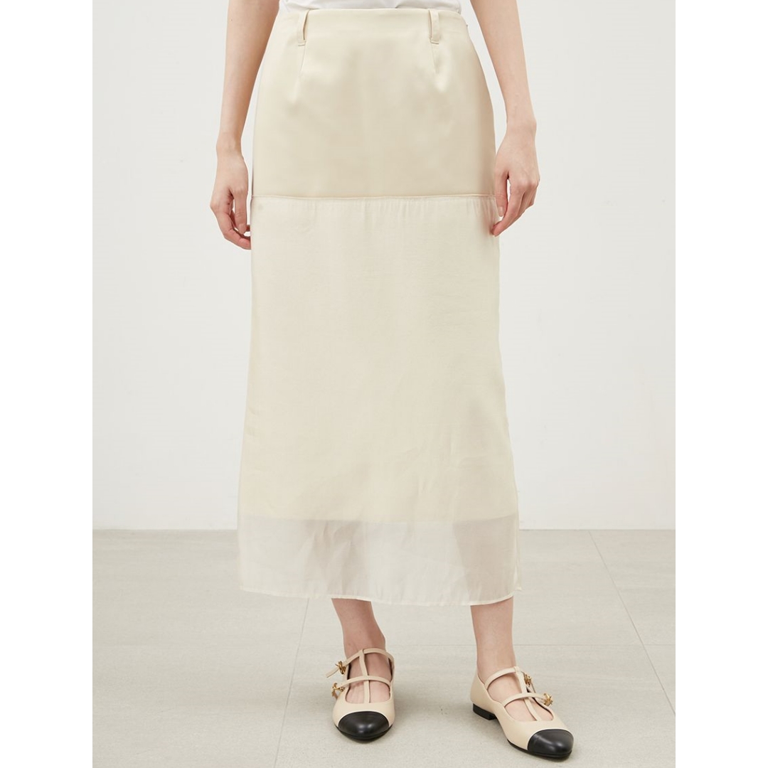 【MonTendre】 秋季新款 M 时尚纯色百搭休闲直筒半身裙