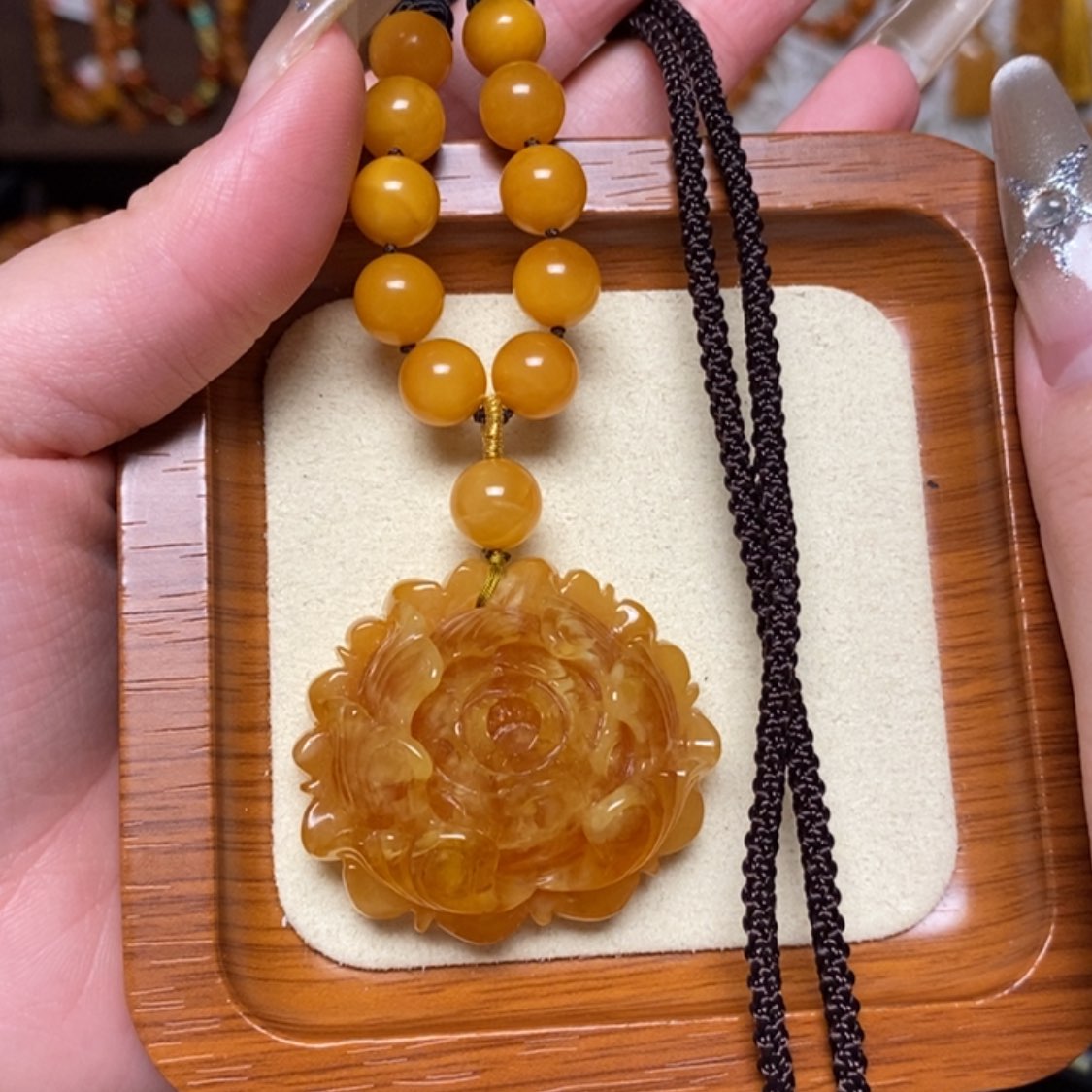 【闪购商品】蜜蜡颈饰未镶嵌项链