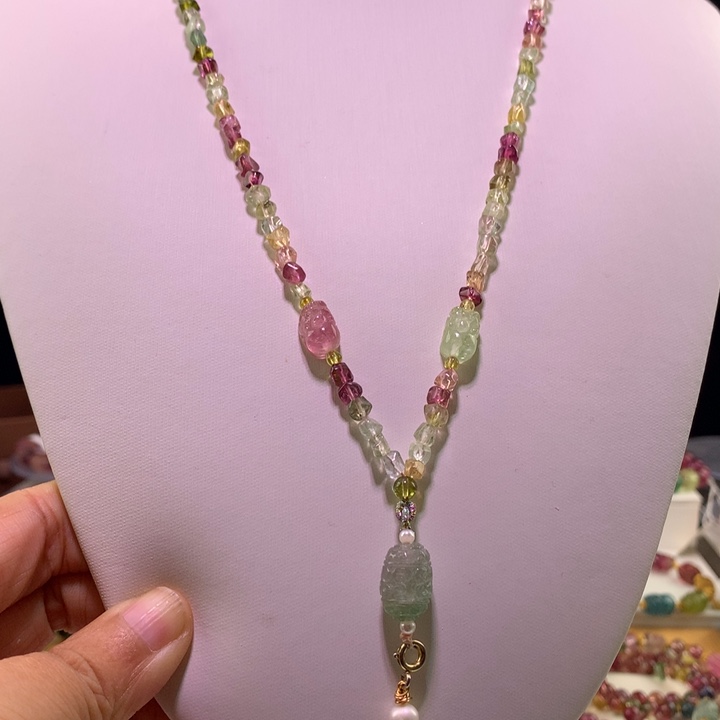 双色碧玺手链未镶嵌