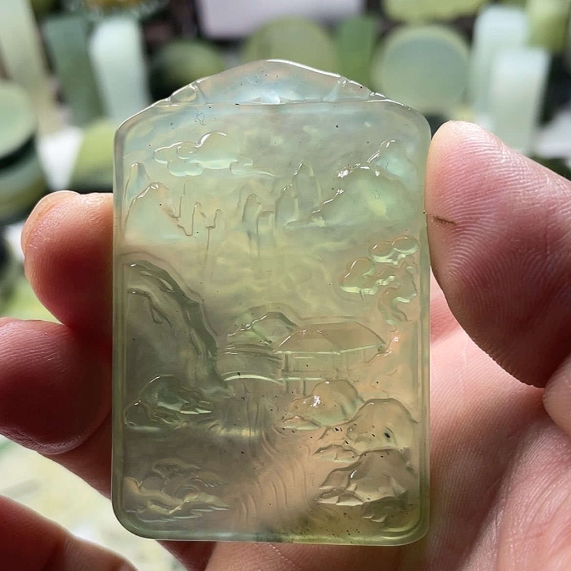 【闪购商品】岫玉挂件未镶嵌中国四大名玉岫玉