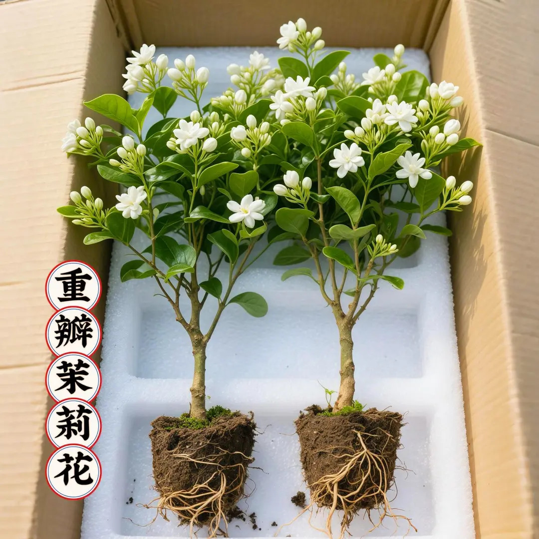 茉莉花老桩花卉盆栽懒人适合养的花阳台植物好看又好养的花树苗