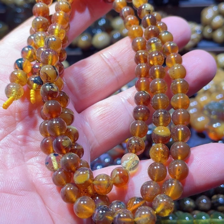 琥珀手链未镶嵌天然