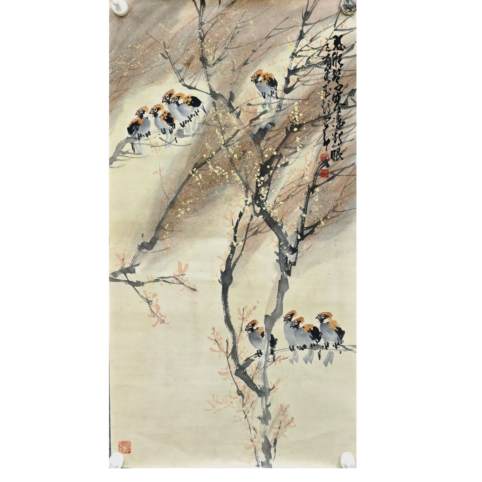 赵老款 花鸟画芯 100×50