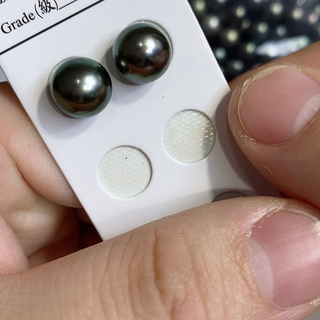 海水珍珠耳饰18K金镶嵌