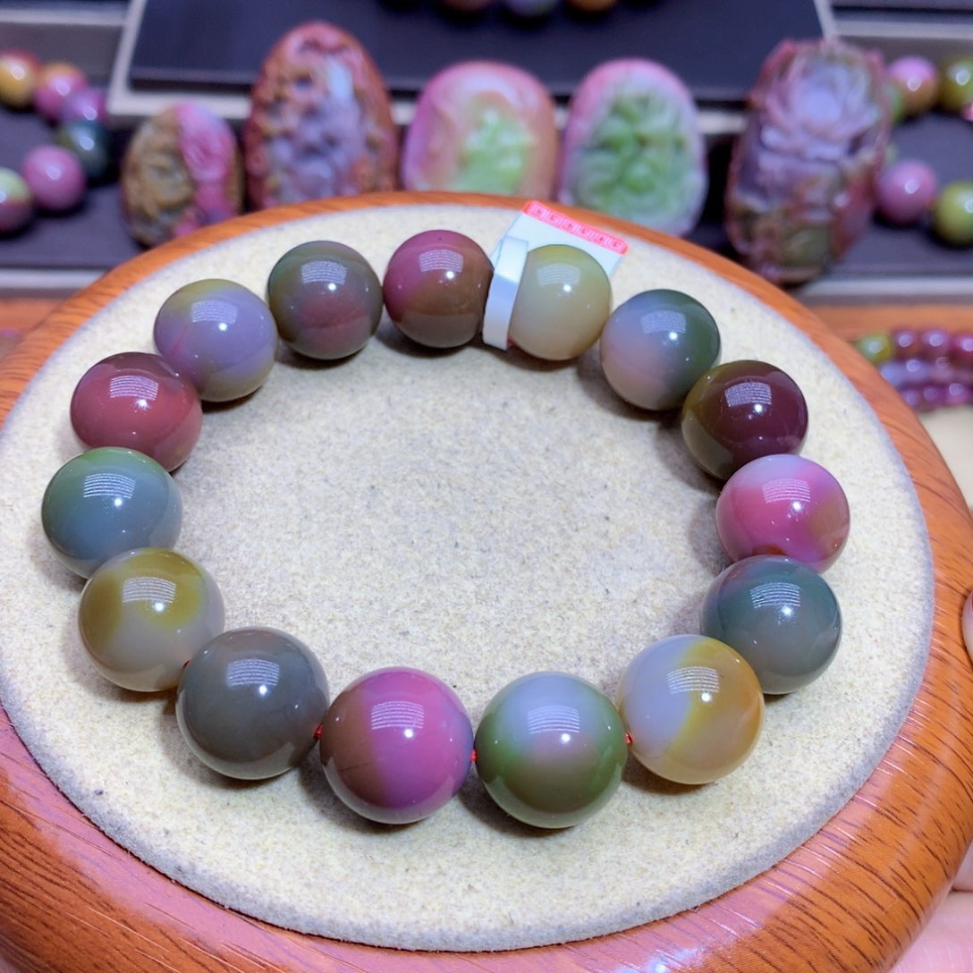 玛瑙手链未镶嵌盐源