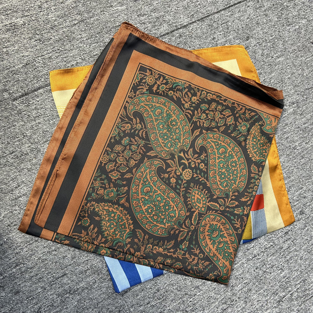 外贸原单 丝质文艺四季时尚豹纹知性围巾丝巾方巾