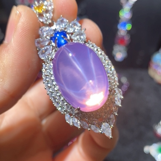 红宝石戒指银S925镶嵌