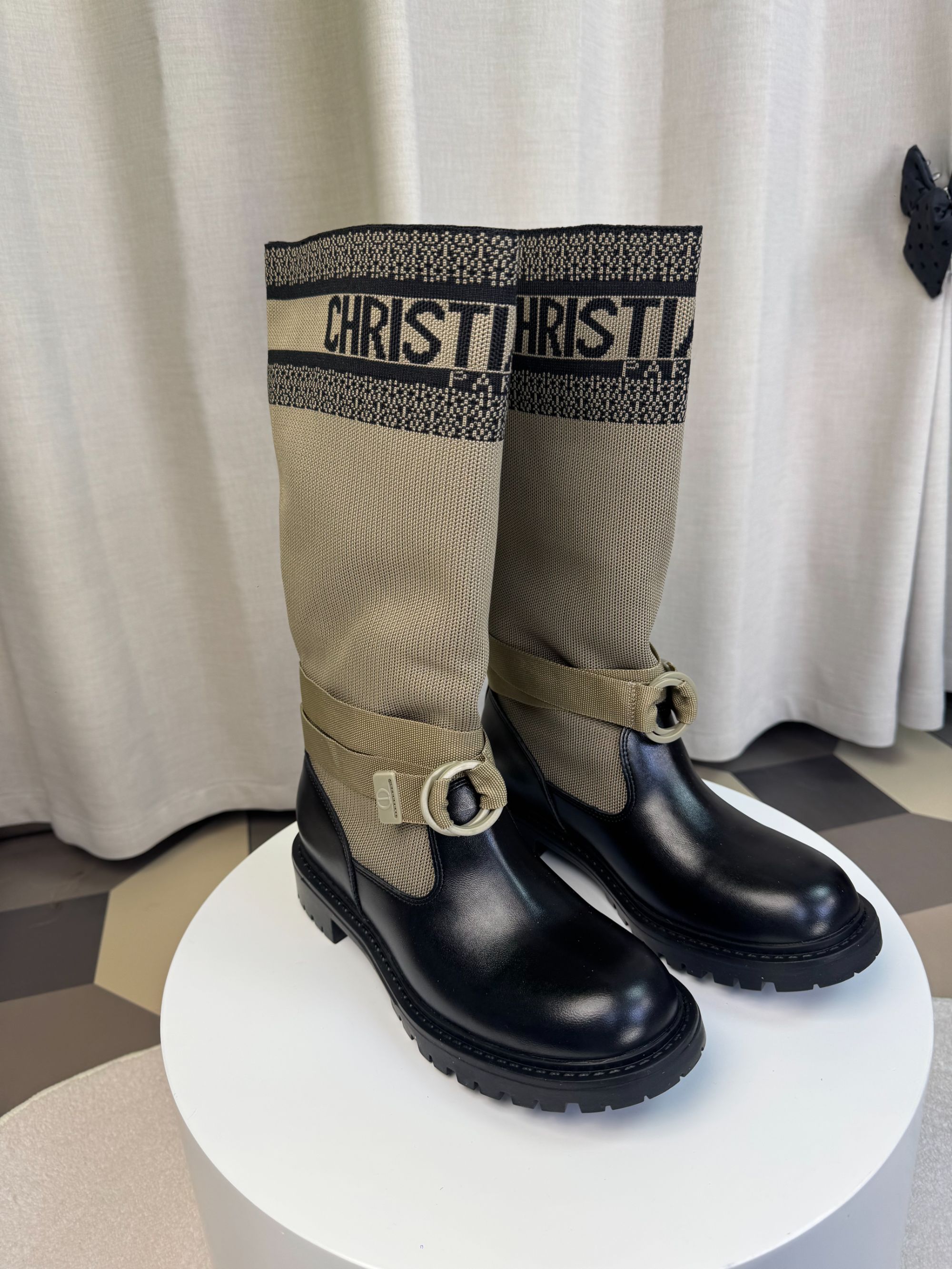 时装靴中筒靴厚底长靴短靴高筒靴圆头女士时尚