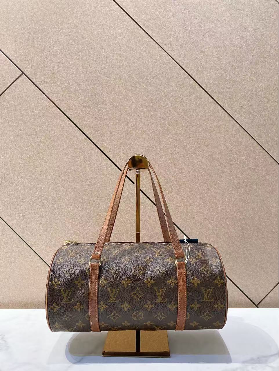 95新 LV 帝爵奢品/LV/95新/老花巴比伦子母手拎包