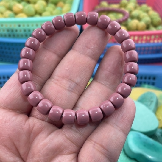 未镶嵌菱锰矿珠宝半成品