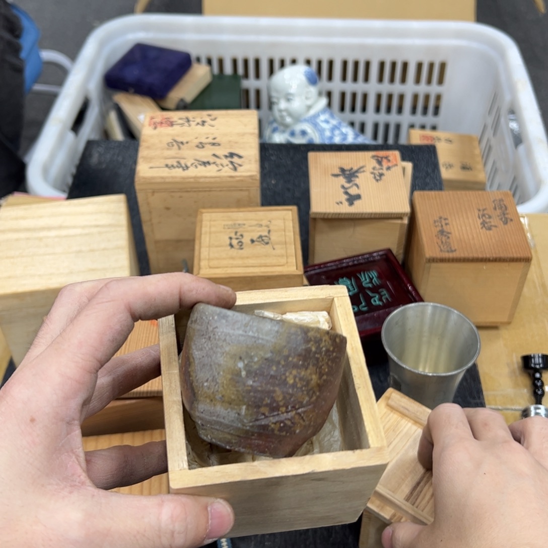 連***山陶瓷中古工艺品摆件