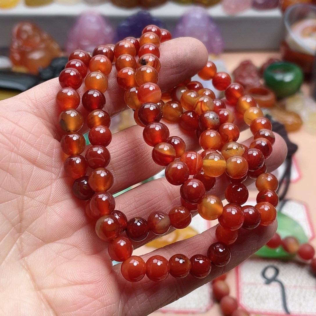 玛瑙/玉髓颈饰合金回****经
