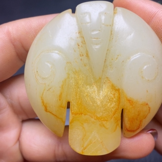 和田玉（糖玉）挂件未镶嵌