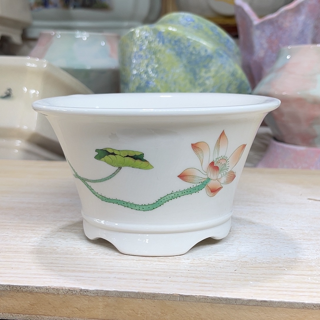 陶瓷绿植多肉微瑕花盆外口径：13*7.5