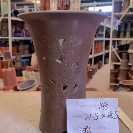 紫砂花盆紫紫砂盆