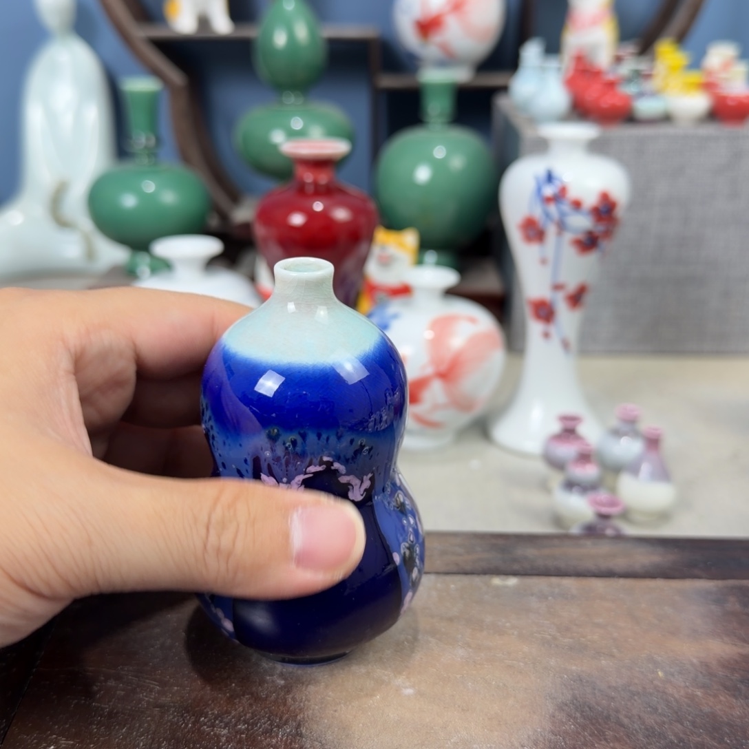陶瓷手工小花器摆件
