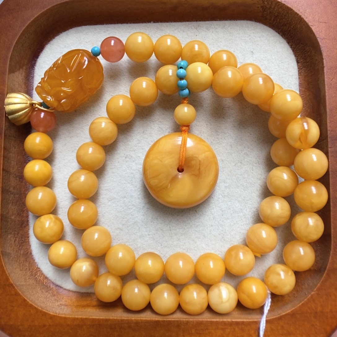 蜜蜡手串未镶嵌蜜蜡手串