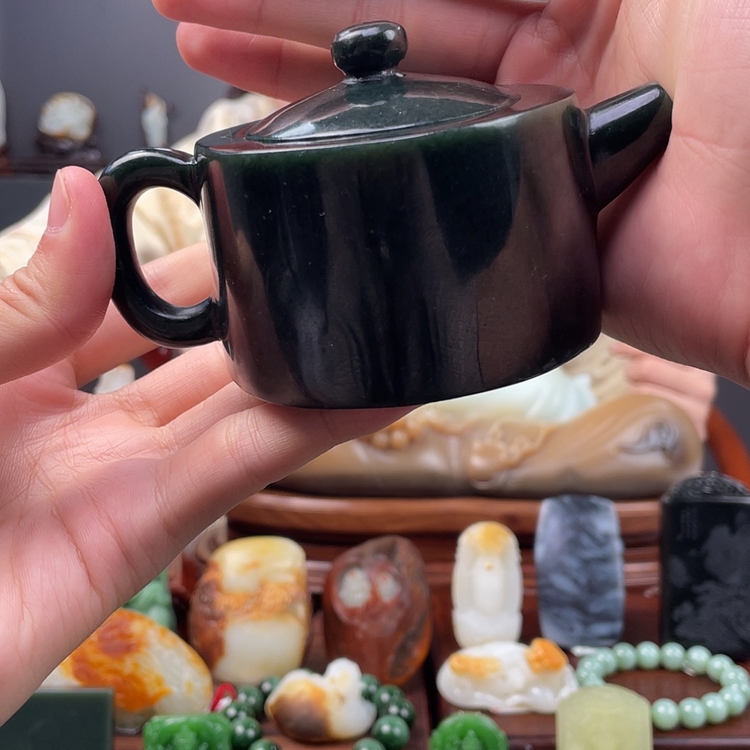 和田玉未镶嵌摆件