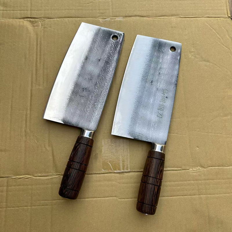 广西仙湖刀具4Cr锻打厨师菜刀家用锋利刀菜刀斩切杀鱼刀砍老鸡鸭