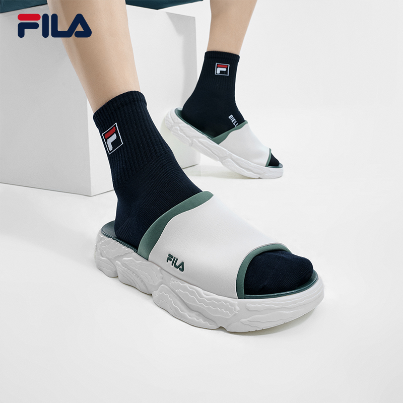 斐乐官方男鞋蕨运动拖鞋2024夏季新款沙滩鞋凉拖休闲鞋子