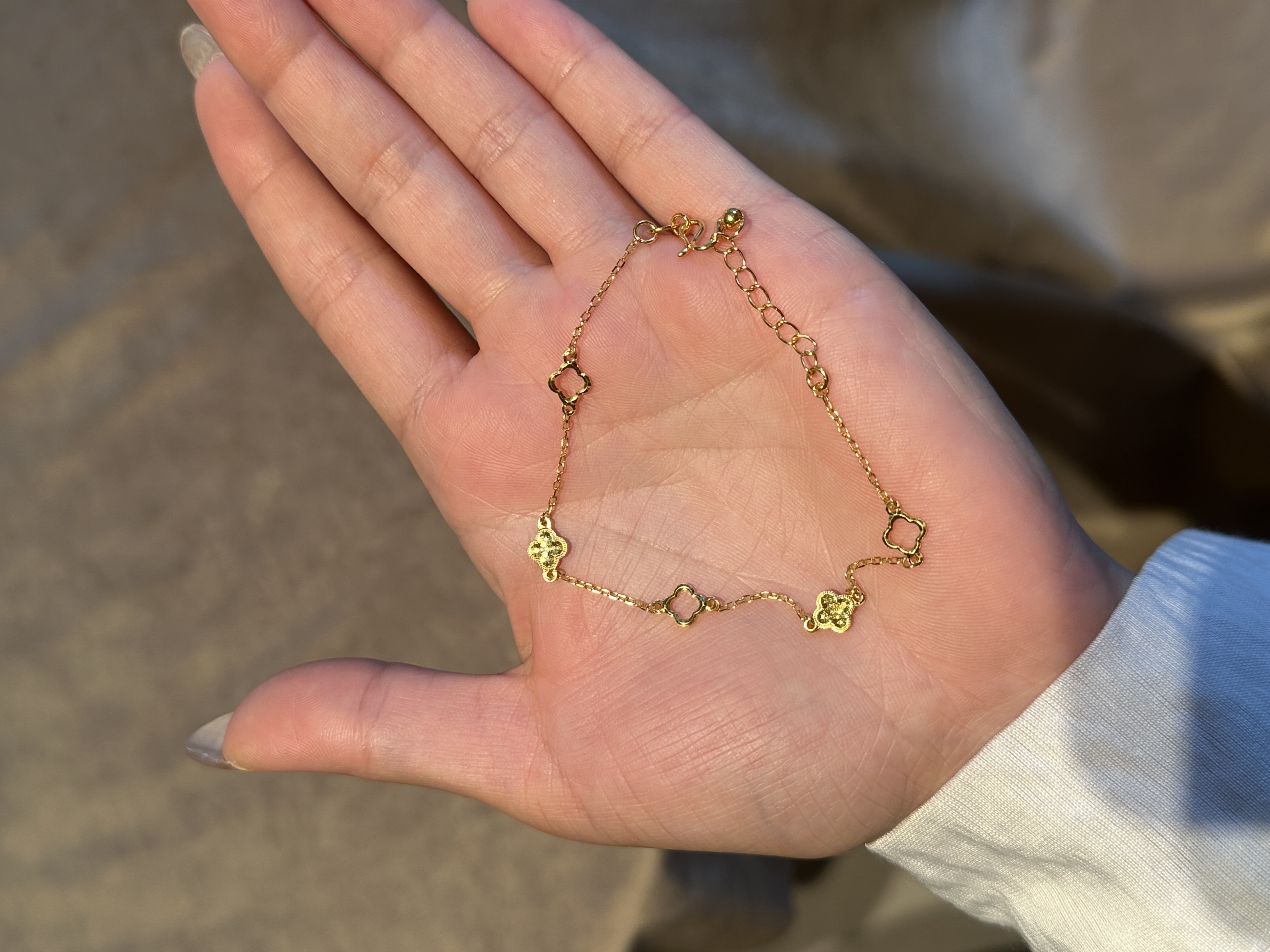 琳琳珠宝 足金999 经典简约百搭素款手链5g黄金