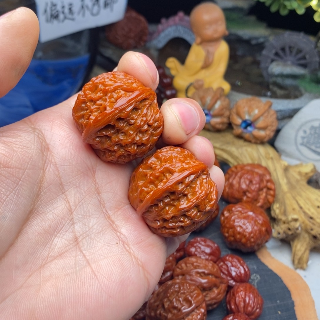 用***8把件文玩核桃磨盘