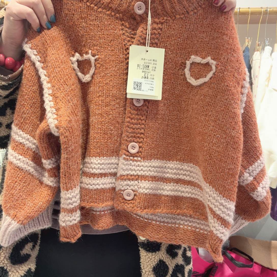 开衫毛衣外套女的穿