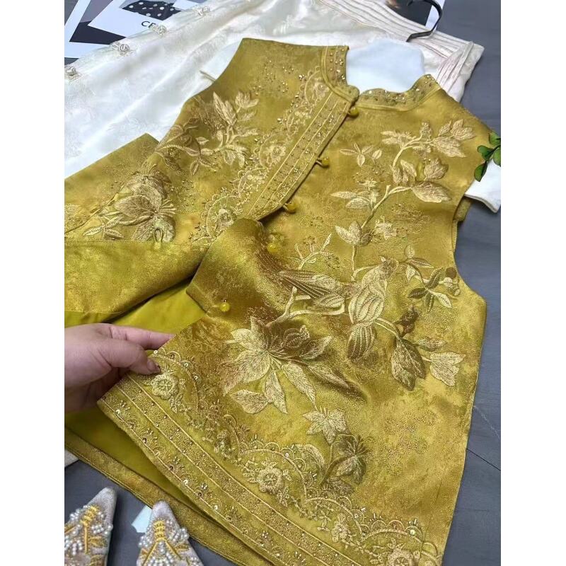 【金玉满堂】春季新款重磅百搭马甲2025C1012—姚姚玫瑰仓