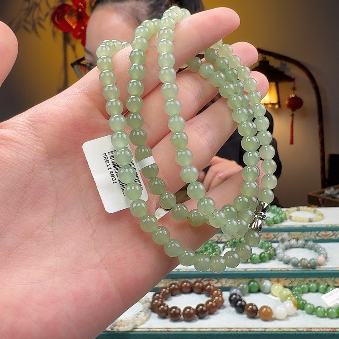 和田玉手串未镶嵌