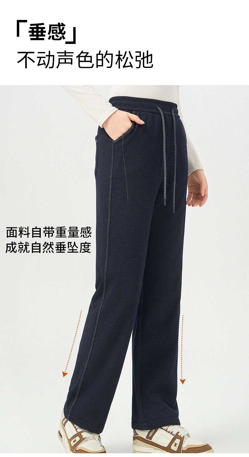 2025秋冬加厚牛仔羊毛直筒裤-25020